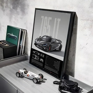 Tableau Supercar Noire – Design Automobile Moderne et Sportif
