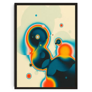 Tableau Psychédélique Géométrique – Couleurs Vibrantes et Formes Abstraites