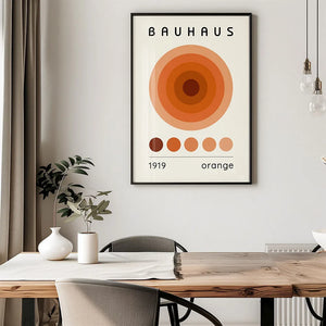 Tableau Géométrique Bauhaus – Minimalisme Rétro et Coloré