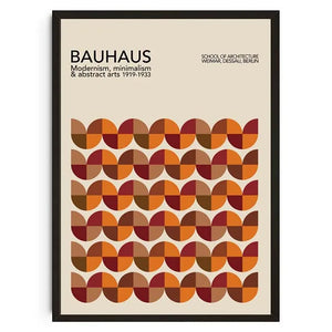 Tableau Géométrique Bauhaus – Formes Modernes et Esprit Mid-Century
