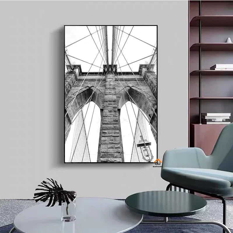 Tableau Monuments Urbains Noir et Blanc – New York, Londres, Paris et Sydney