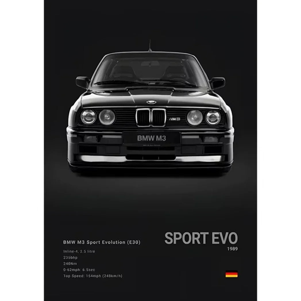Tableau Automobile Pop Art – Coupés Sportifs et Couleurs Modernes