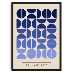 Tableau Géométrique Bauhaus – Formes Modernes et Esprit Mid-Century