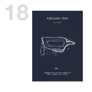 Tableau Circuit Automobile – Tracés de Course Minimalistes
