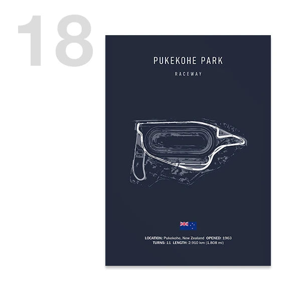 Tableau Circuit Automobile – Tracés de Course Minimalistes