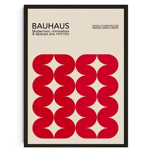 Tableau Géométrique Bauhaus – Formes Modernes et Esprit Mid-Century