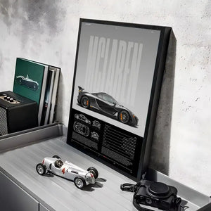 Tableau Supercar Noire – Design Automobile Moderne et Sportif