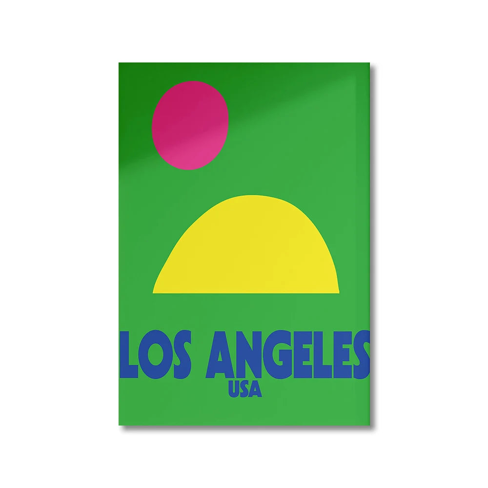 Tableau Ville Mid-Century – Londres, New York, Paris et Rome