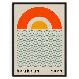 Tableau Géométrique Bauhaus – Formes Modernes et Esprit Mid-Century