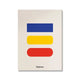 Tableau Bauhaus Minimaliste – Affiche Géométrique d’Exposition