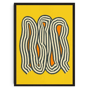 Tableau Psychédélique Géométrique – Couleurs Vibrantes et Formes Abstraites