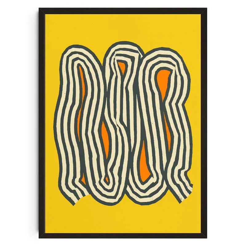 Tableau Psychédélique Géométrique – Couleurs Vibrantes et Formes Abstraites