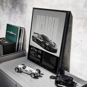 Tableau Supercar Noire – Design Automobile Moderne et Sportif