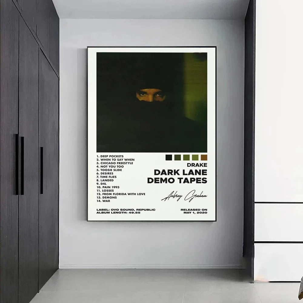 Tableau Musique Rap – Covers d’Albums et Esthétique Urbaine