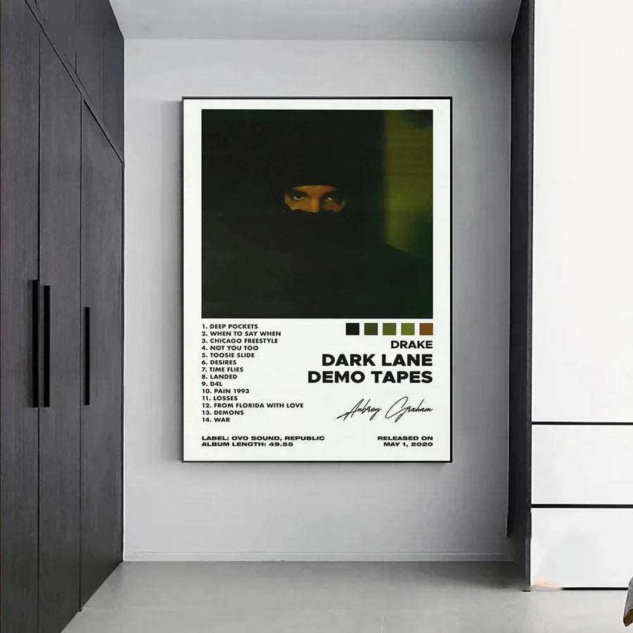 Tableau Musique Rap – Covers d’Albums et Esthétique Urbaine