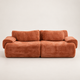 Canapé-Lit 2 Places en Chenille – Assise Profonde et Design Cloud