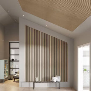 Panneau acoustique design Chêne Clair & Feutre Noir