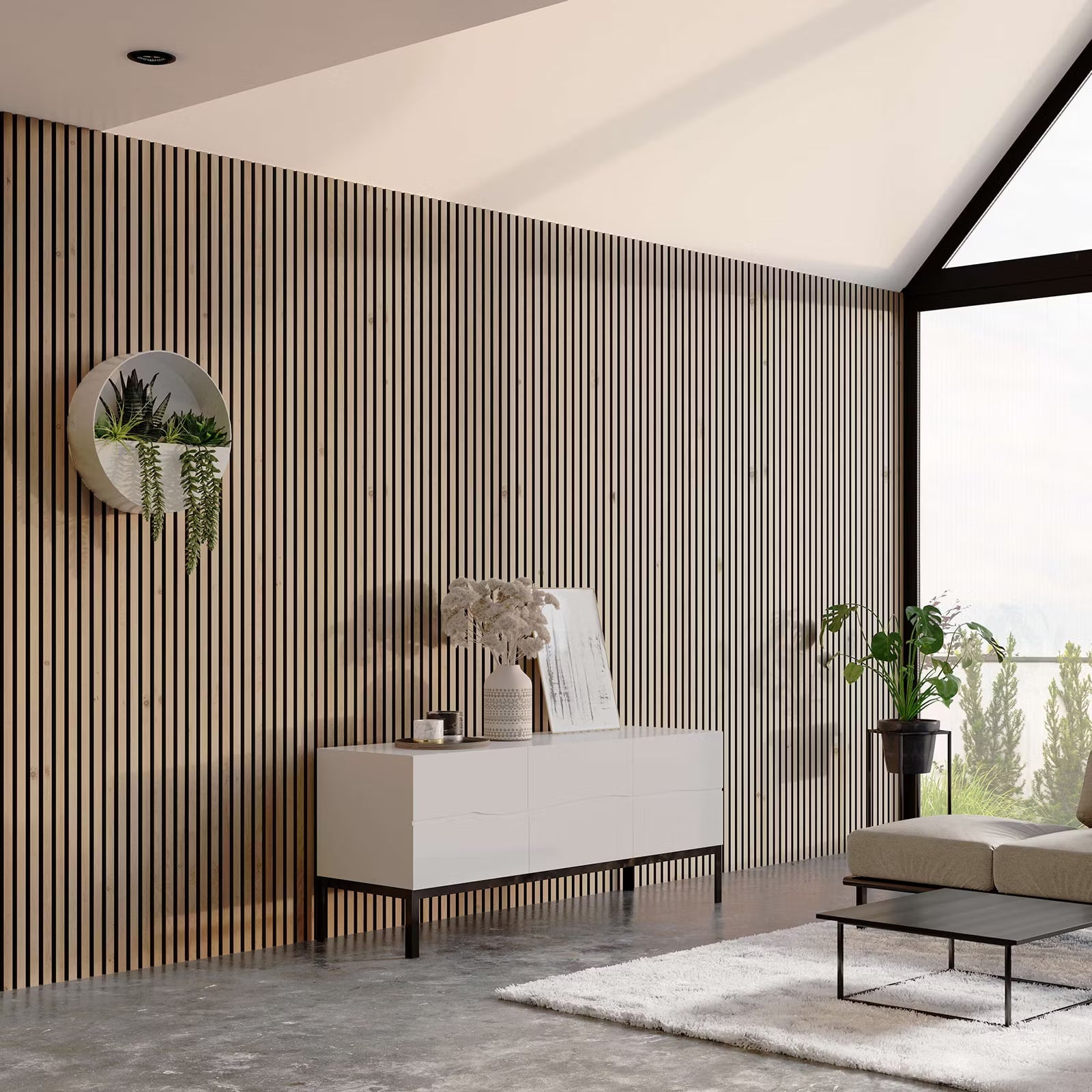Panneau acoustique design Chêne Rustique
