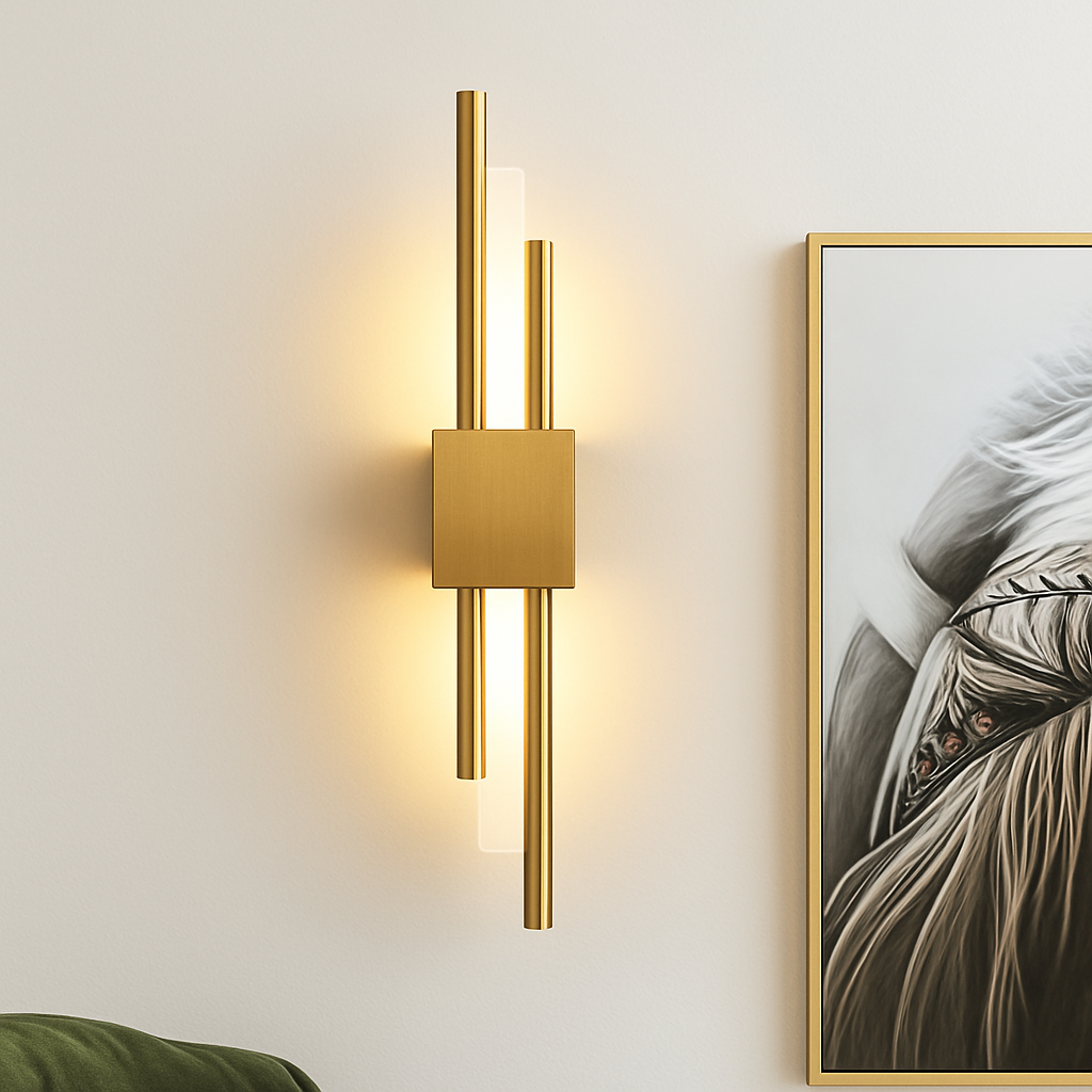 Barre lumineuse vue de face avec son diffuseur acrylique