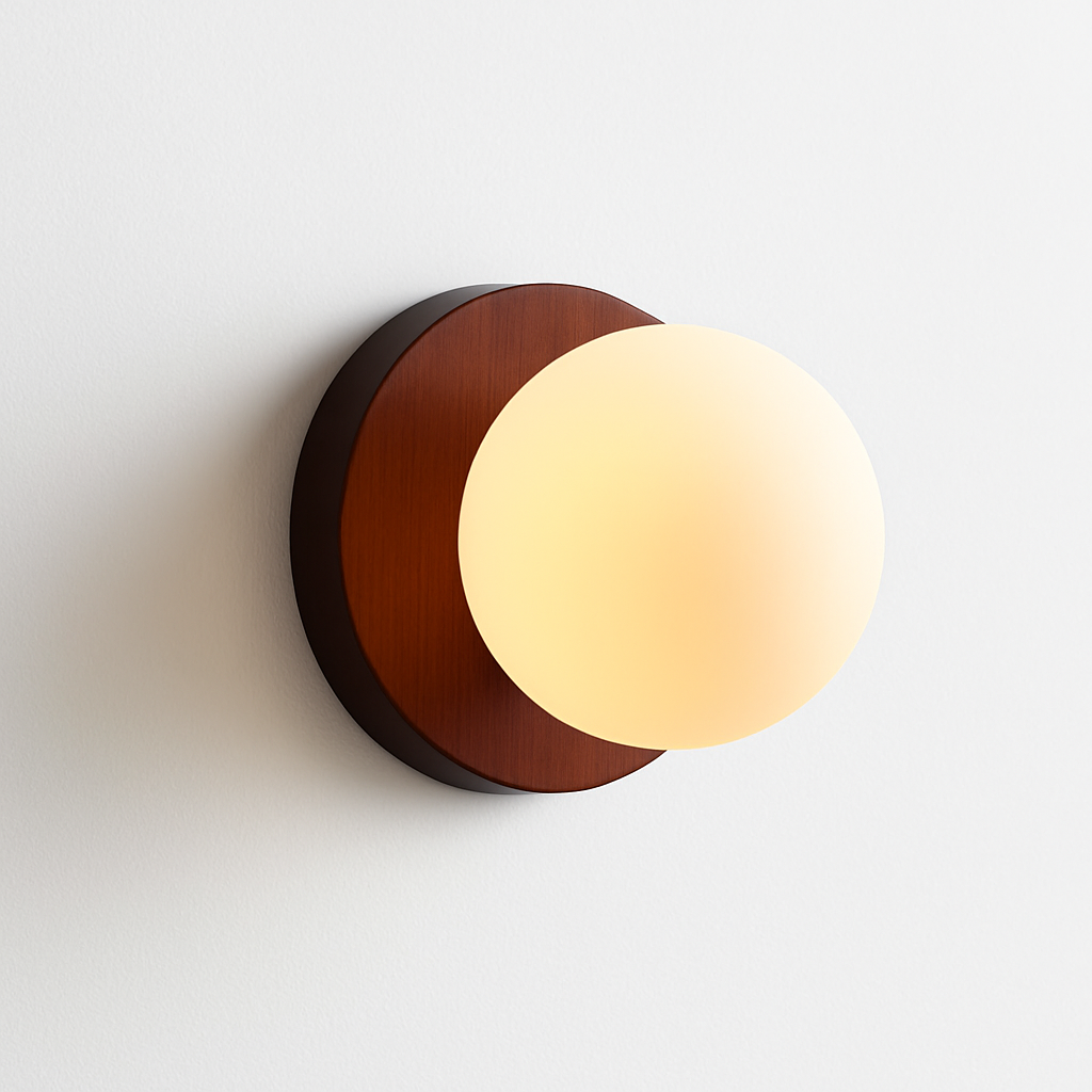 Applique macaron allumée, lumière vers le haut et vers le bas
