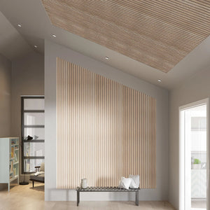 Panneau acoustique design Chêne Classique & Feutrine Beige