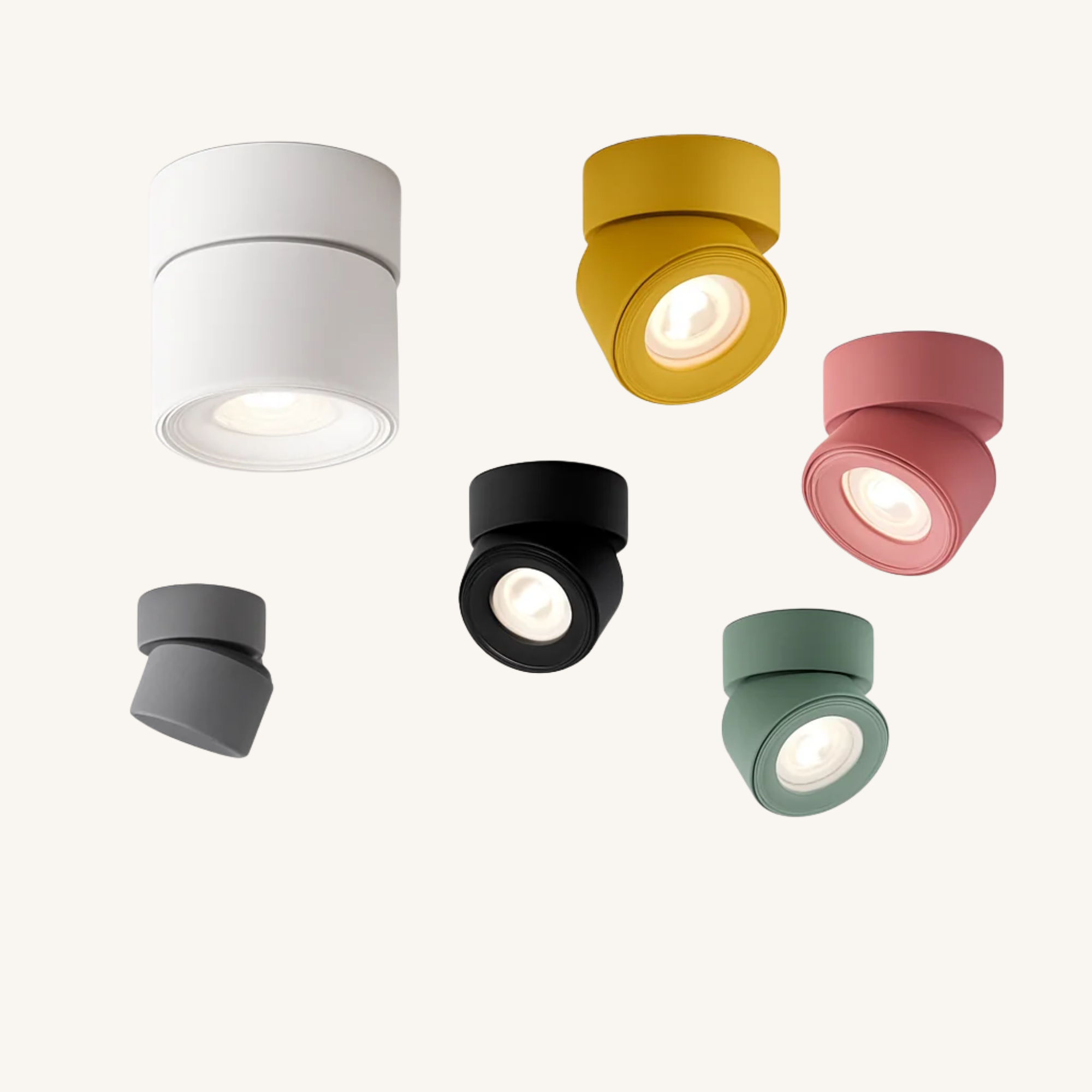 Spot LED Rotatif Coloré en Saillie - Colorélis