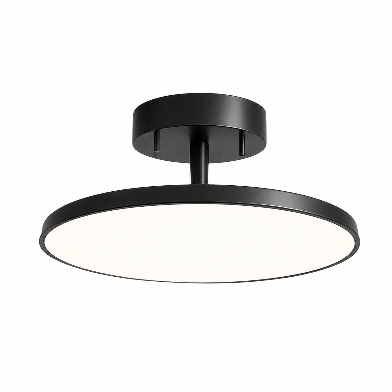 Plafonnier LED Rond à Tête Rotative Or ou Noir - Dorélis