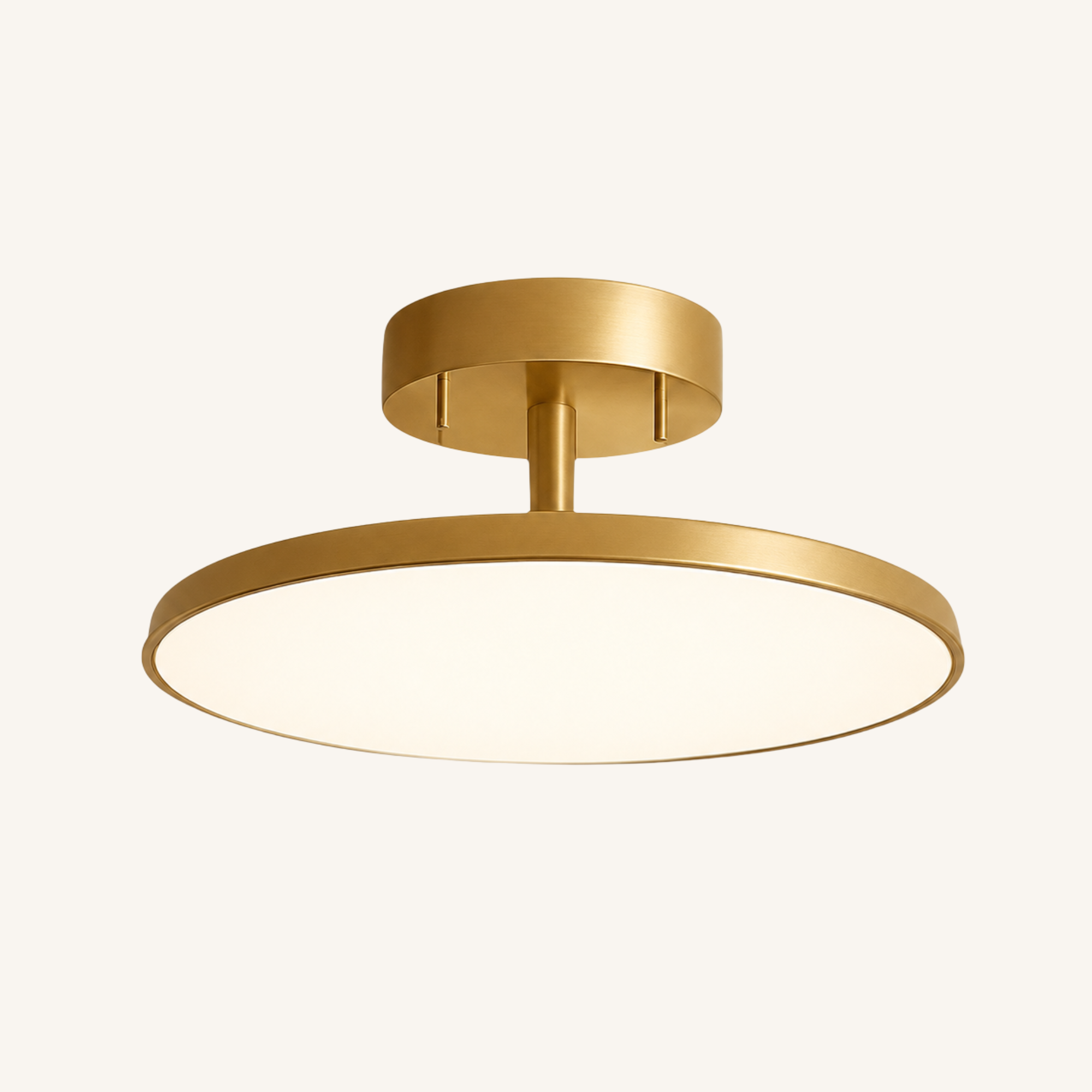 Plafonnier LED Rond à Tête Rotative Or ou Noir - Dorélis