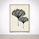 Tableau Botanique Noir et Beige – Élégance Minimaliste Naturelle