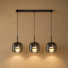 ZAVORA – Pendelleuchte aus Rauchglas – Moderne Eleganz und Lichteffekt