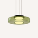 Smoked glass and black metal LED pendant light – Verdora