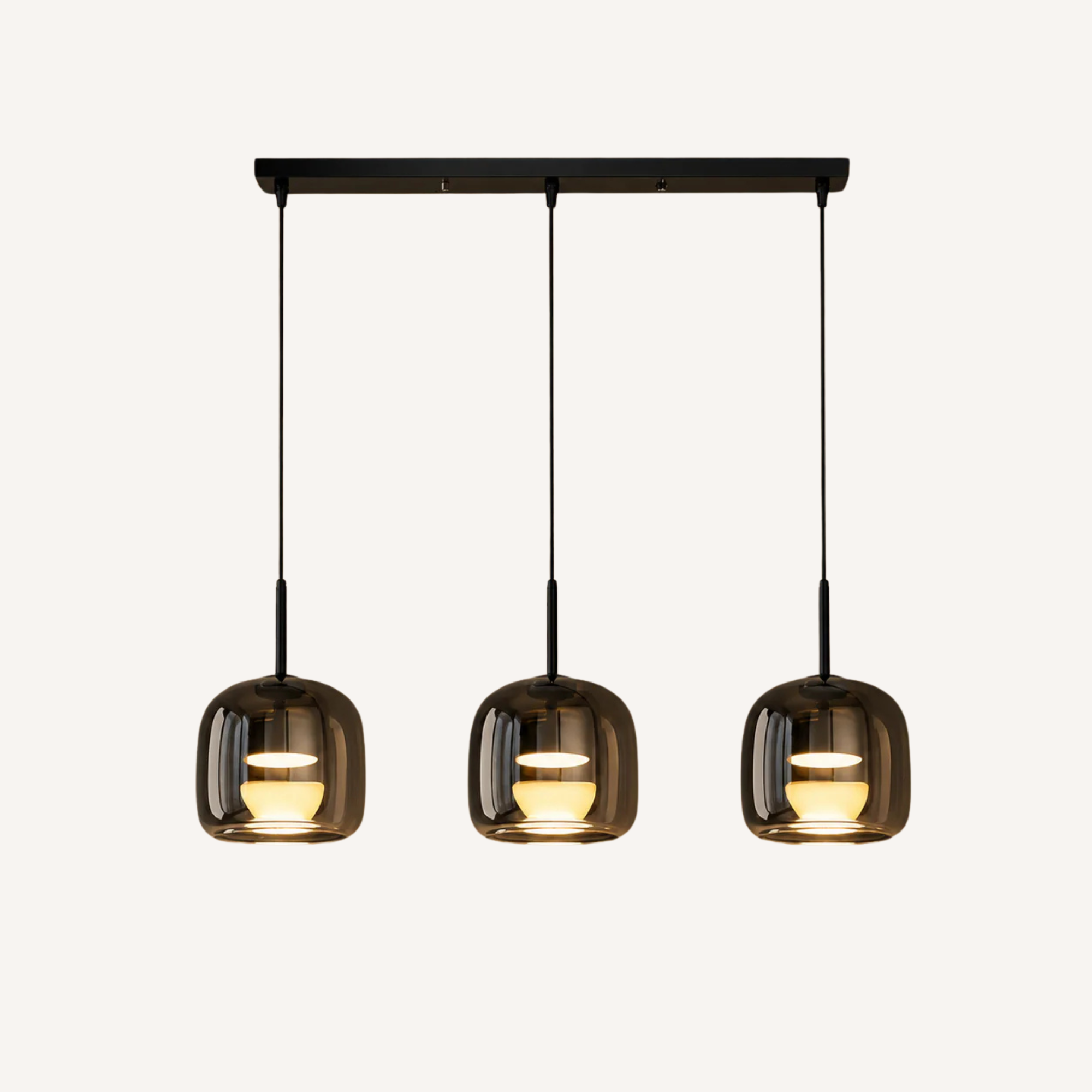 Suspension en Verre Fumé – Fumora