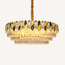 Colored Gilt Crystal Chandelier - Prisméa