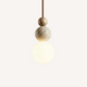 Stacked Sphere Wood and Stone Pendant – Galéora