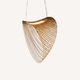 Suspension Sculpturale en Bois Ondulé - Brisora