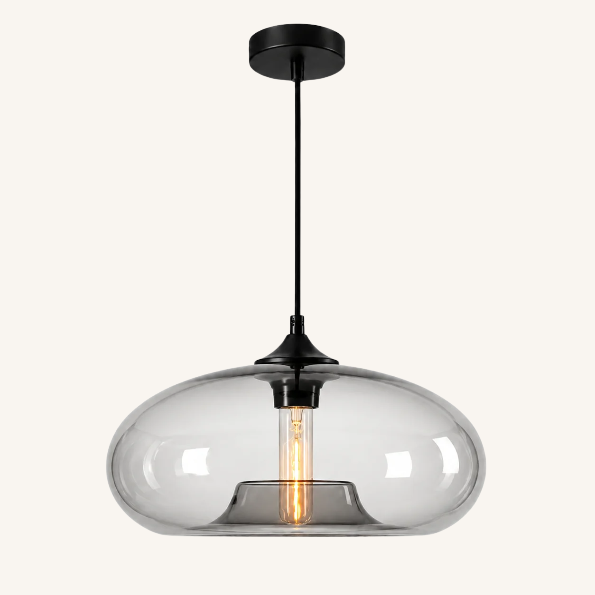 Suspension Ovale en Verre - Ovéa