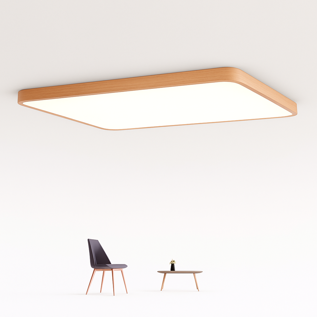 Rectélis installé au plafond, diffuseur acrylique pleine surface