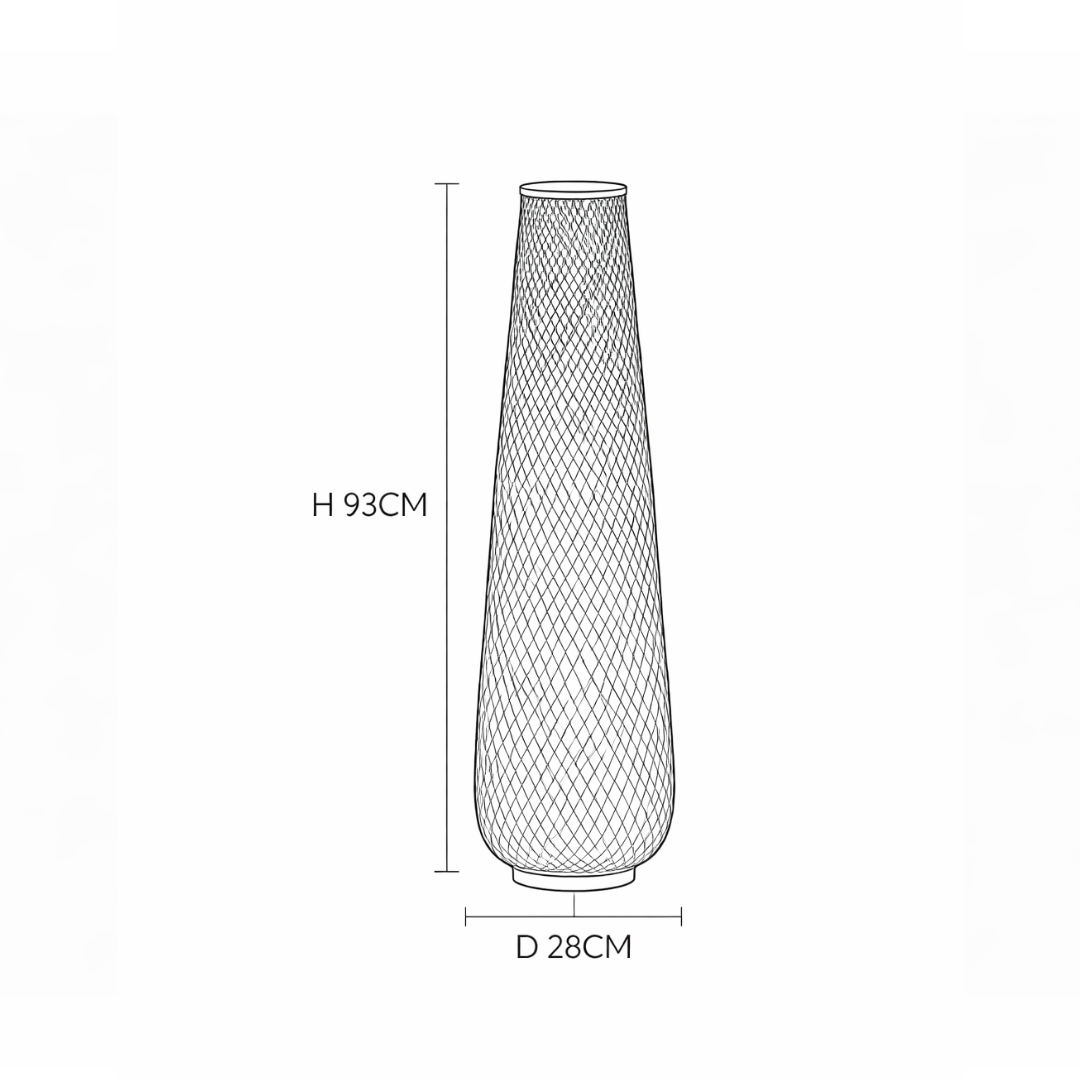 Lampadaire Tressé en Rotin – Doriro