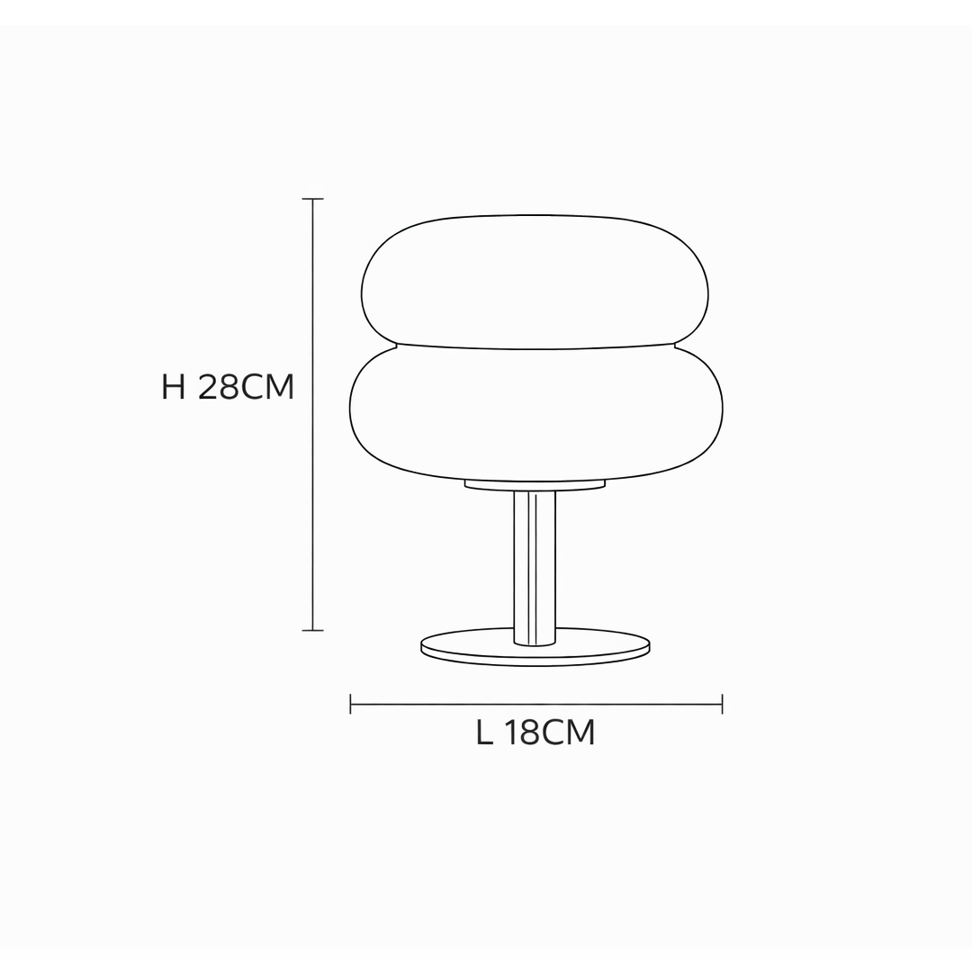 Lampe de Table Orange Laquée - Solune