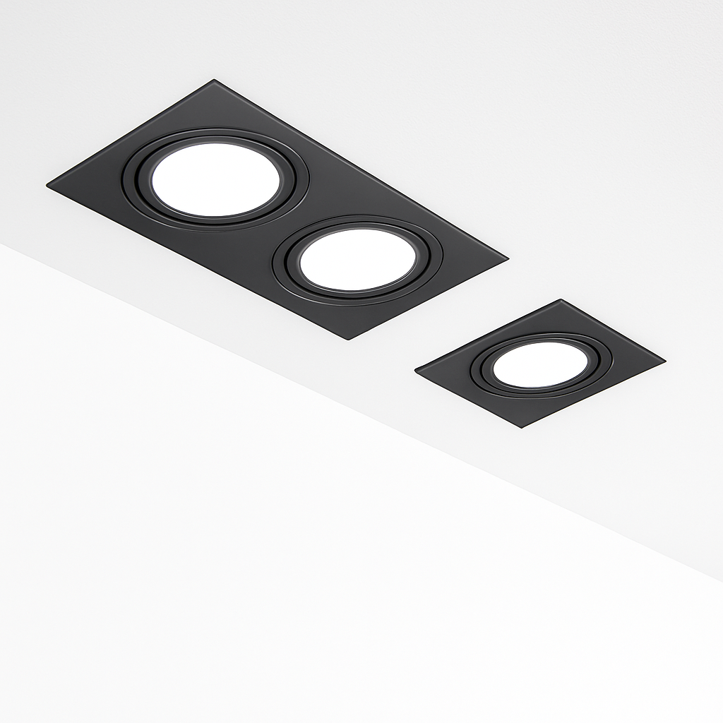 Spot LED encastré double COB blanc