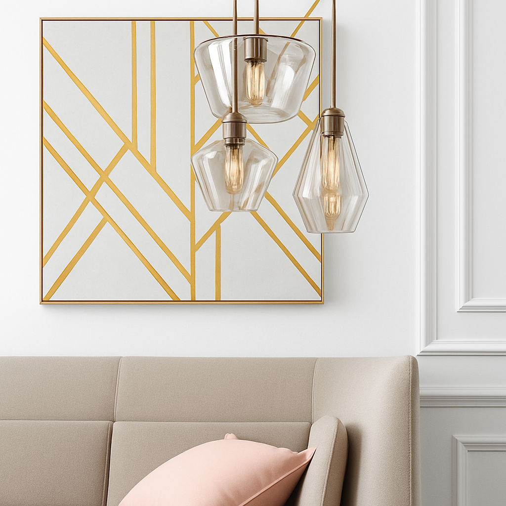 Les trois formes de verre de la suspension