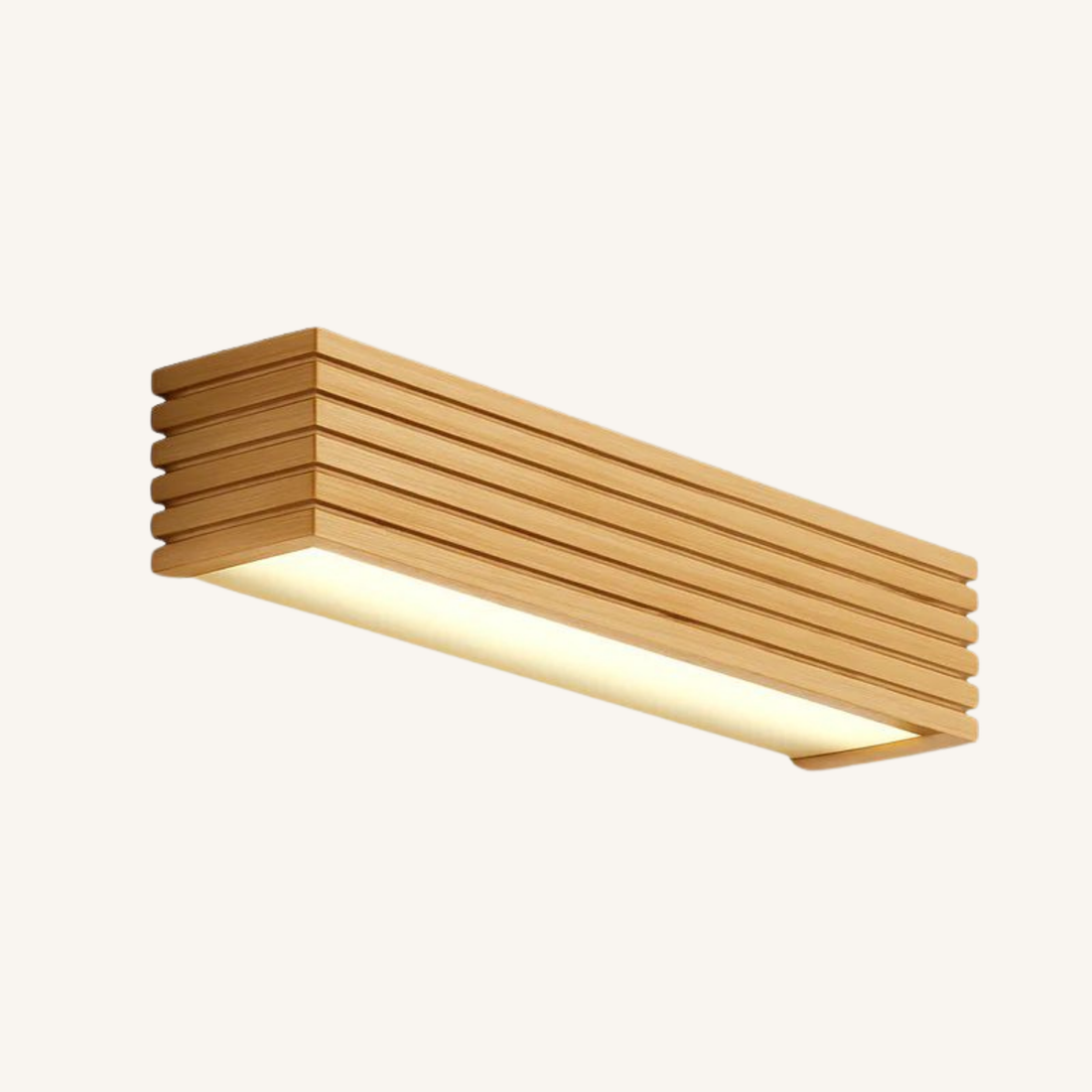 Aplique de pared LED de madera maciza - Kiréil