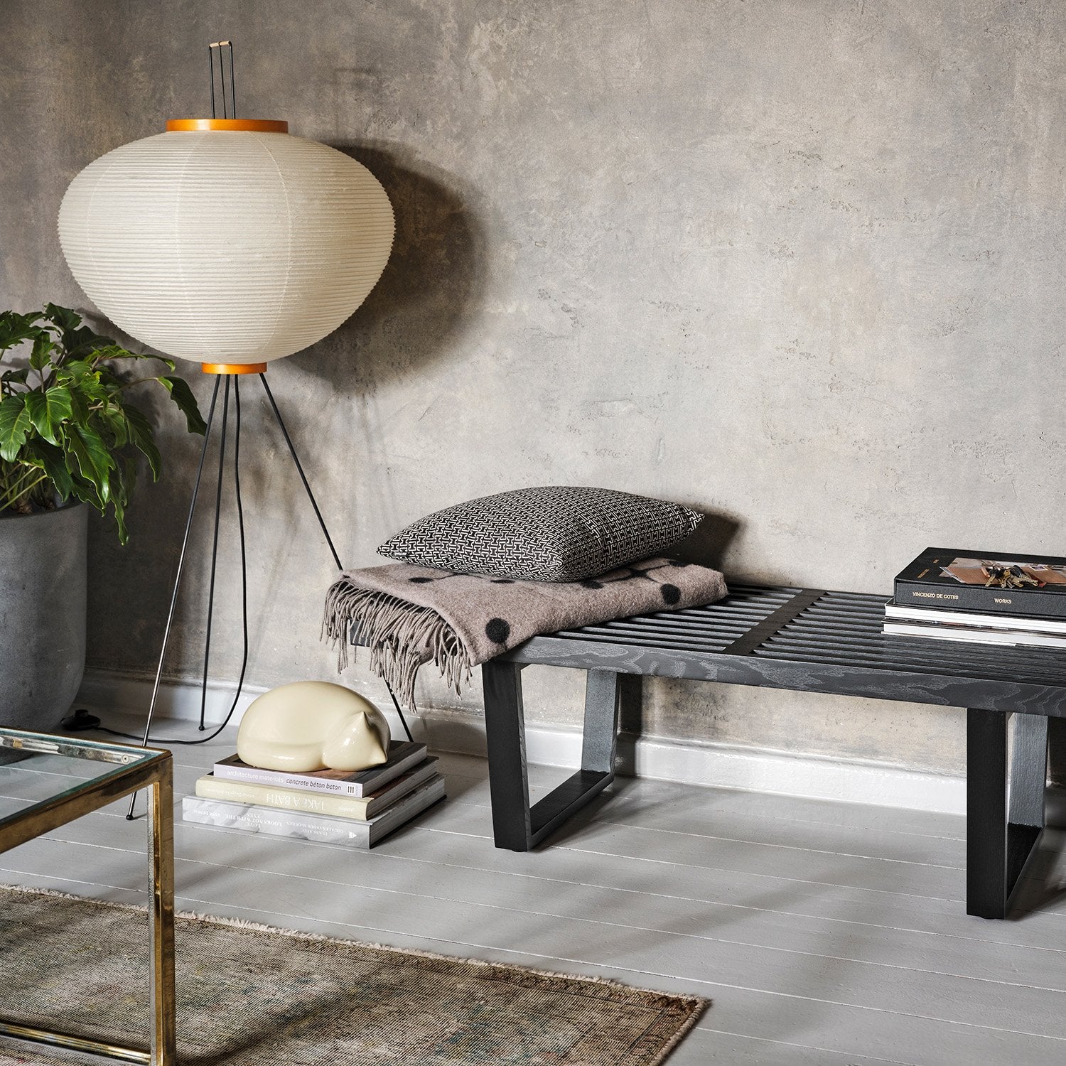 Japanese Paper Tripod Floor Lamp – Zen Softness and Minimalism